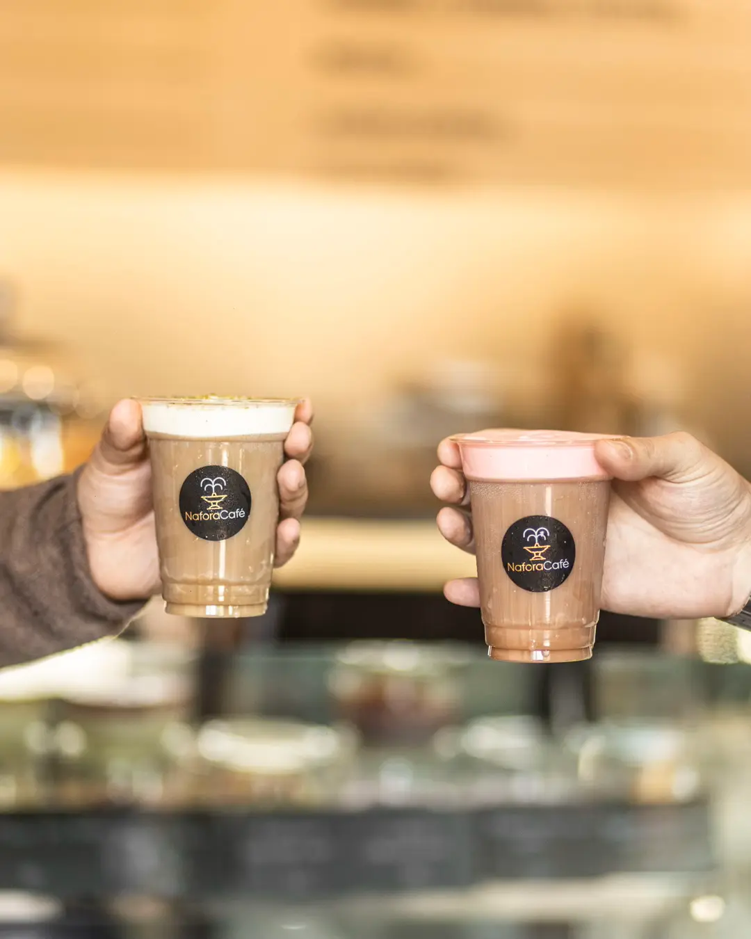 Freshly roasted coffee beans